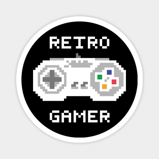 Retro gamer pixel art gamepad Magnet